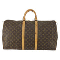 Louis Vuitton Keepall Bag Monogram Canvas Brown Canvas Travel Bag Bag (Pre-Owned)