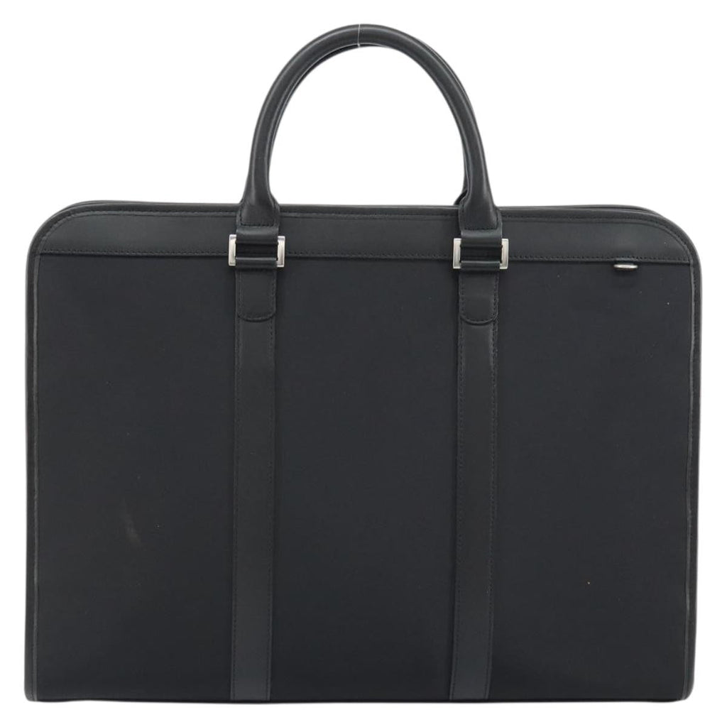 Burberry Black Label Business Bag Nylon Black Nylon Handbag (Pre-Owned)
