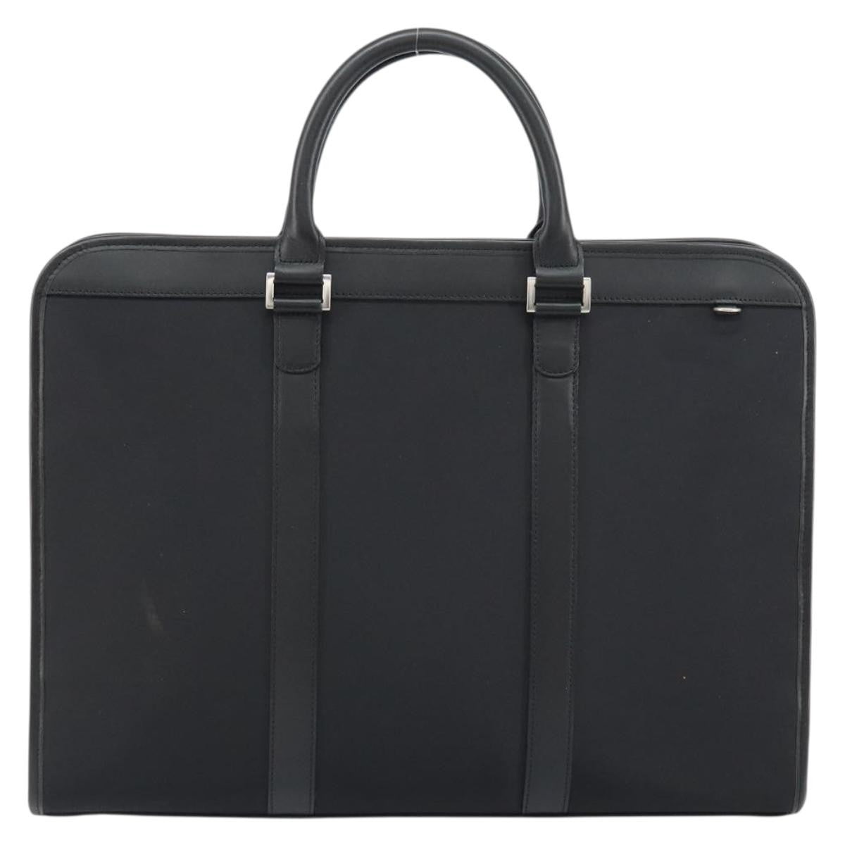 Burberry Black Label Business Bag Nylon Black Nylon Handbag (Pre-Owned)