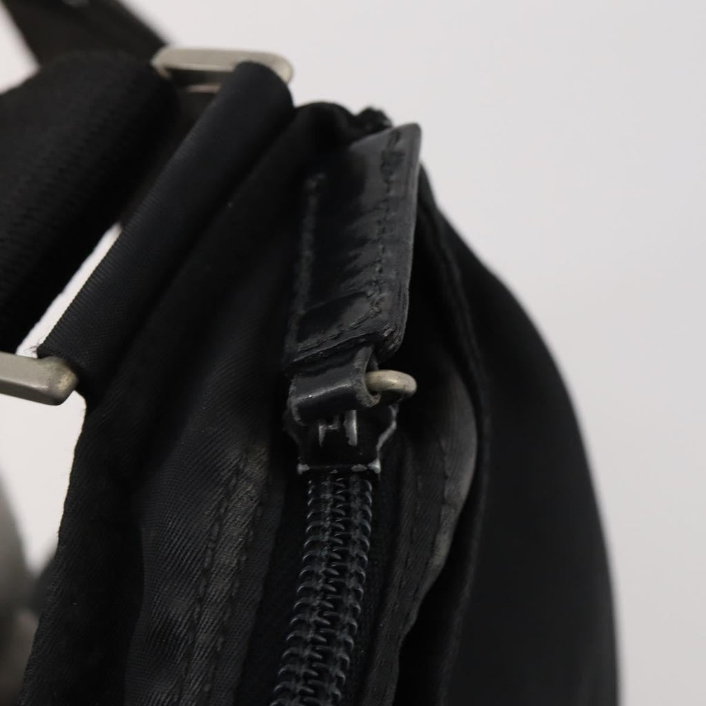 Prada Flat Messenger Bag Tessuto Black Nylon Shoulder Bag Bag (Pre-Owned)