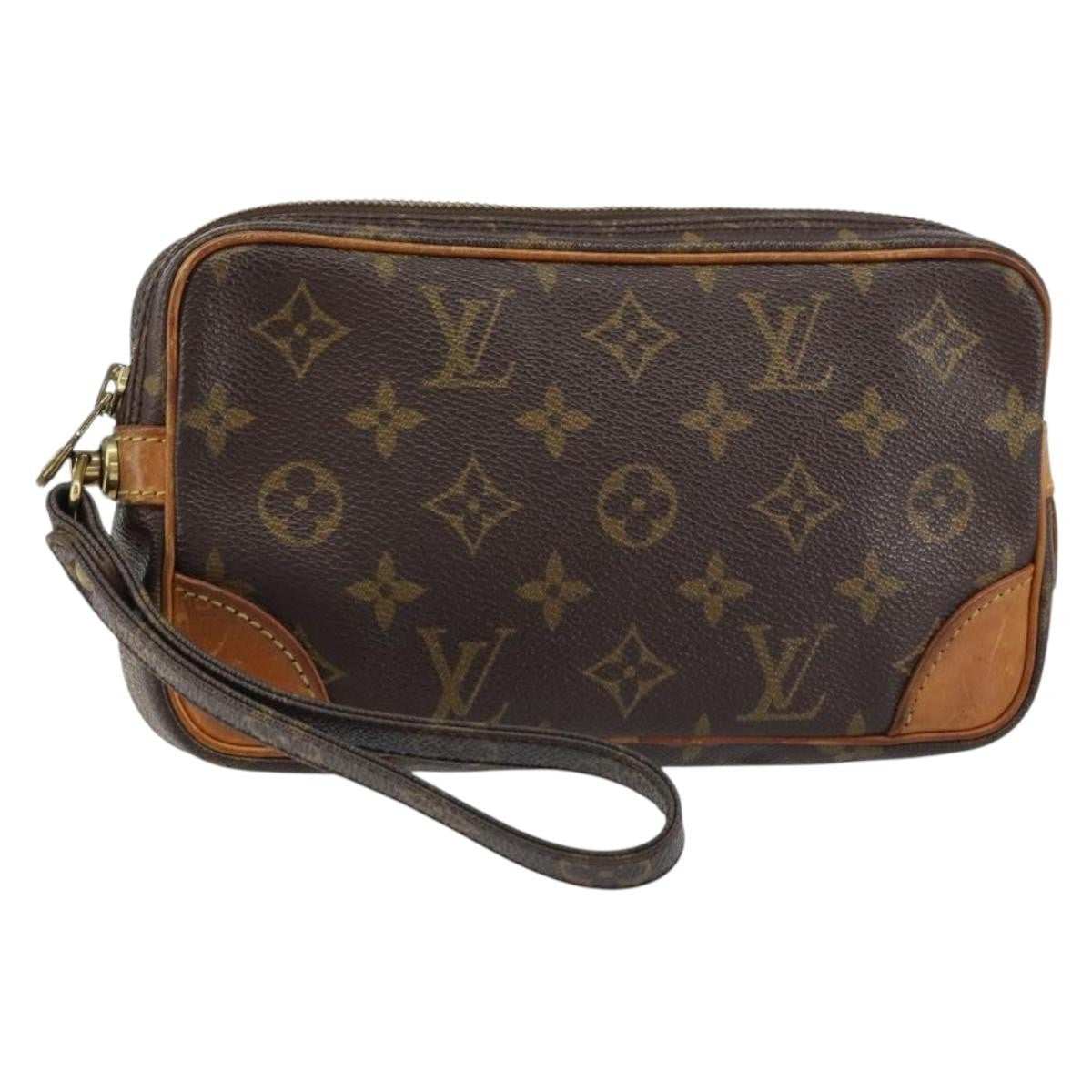 Louis Vuitton Marly Dragonne Clutch Monogram Canvas Brown Canvas Clutche & Pouche Bag (Pre-Owned)