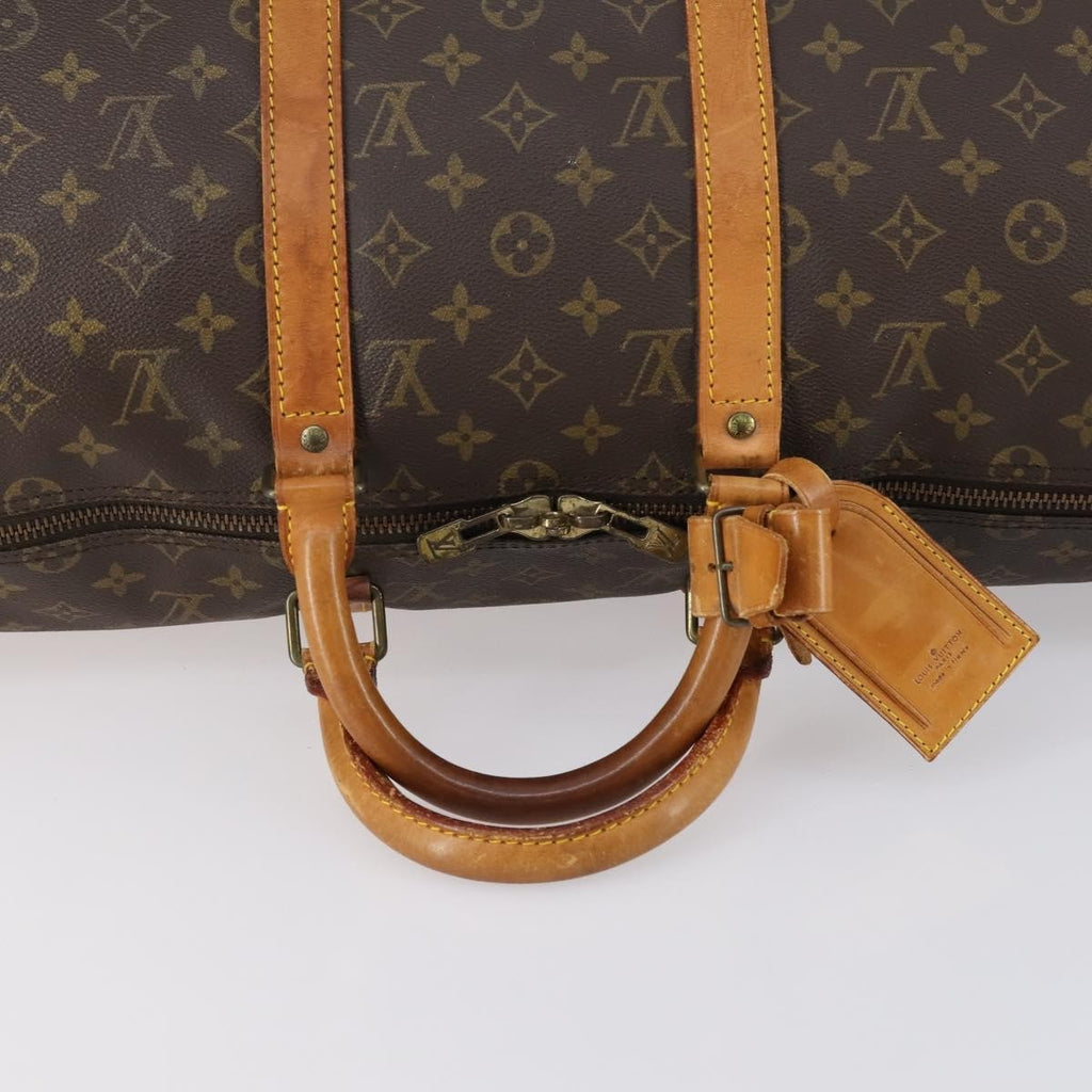 Louis Vuitton Keepall Bag Monogram Canvas Brown Canvas Travel Bag Bag (Pre-Owned)