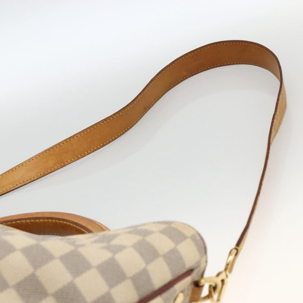 Louis Vuitton Soffi Handbag Damier Beige Canvas Handbag (Pre-Owned)
