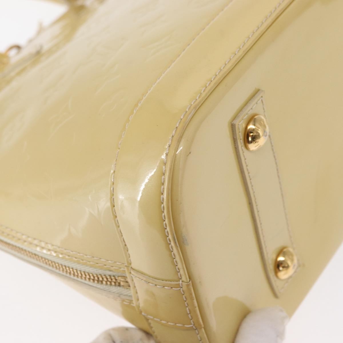 Louis Vuitton Alma Handbag Patent Leather Beige Patent_Leather Handbag (Pre-Owned)