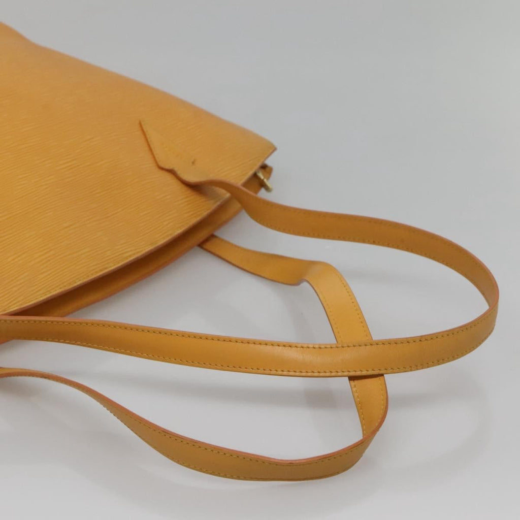 Louis Vuitton Saint Jacques Handbag Epi Leather Yellow Leather Shoulder Bag Bag (Pre-Owned)