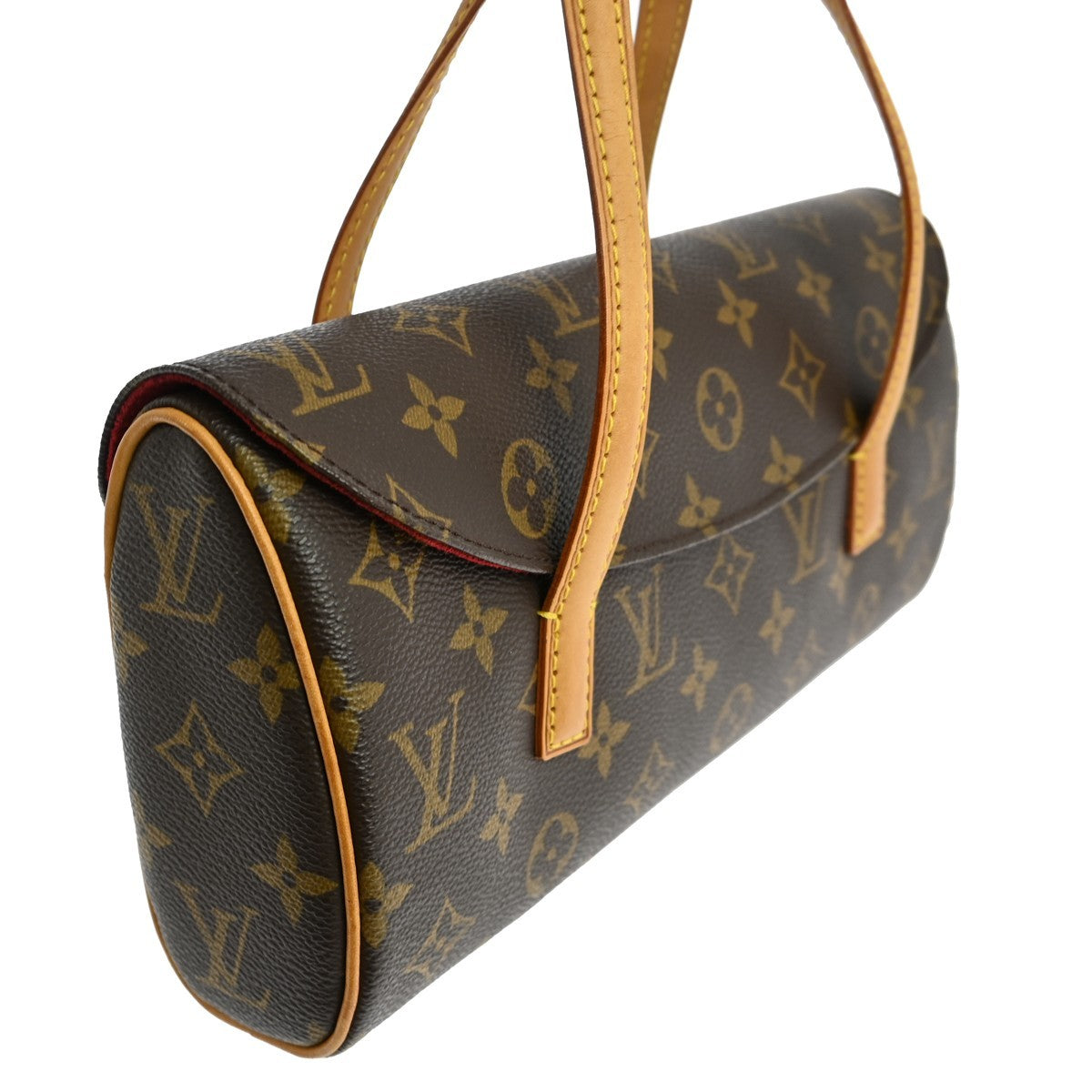 Louis Vuitton Sonatine Handbag Monogram Canvas Brown Canvas Handbag (Pre-Owned)