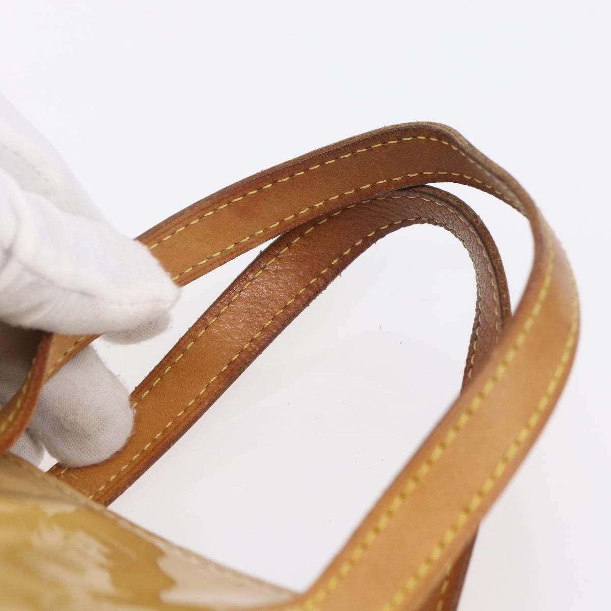 Louis Vuitton Reade Handbag Monogram Vernis Beige Patent_Leather Handbag (Pre-Owned)