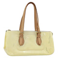 Louis Vuitton Rosewood Avenue Handbag Monogram Vernis Yellow Patent_Leather Handbag (Pre-Owned)