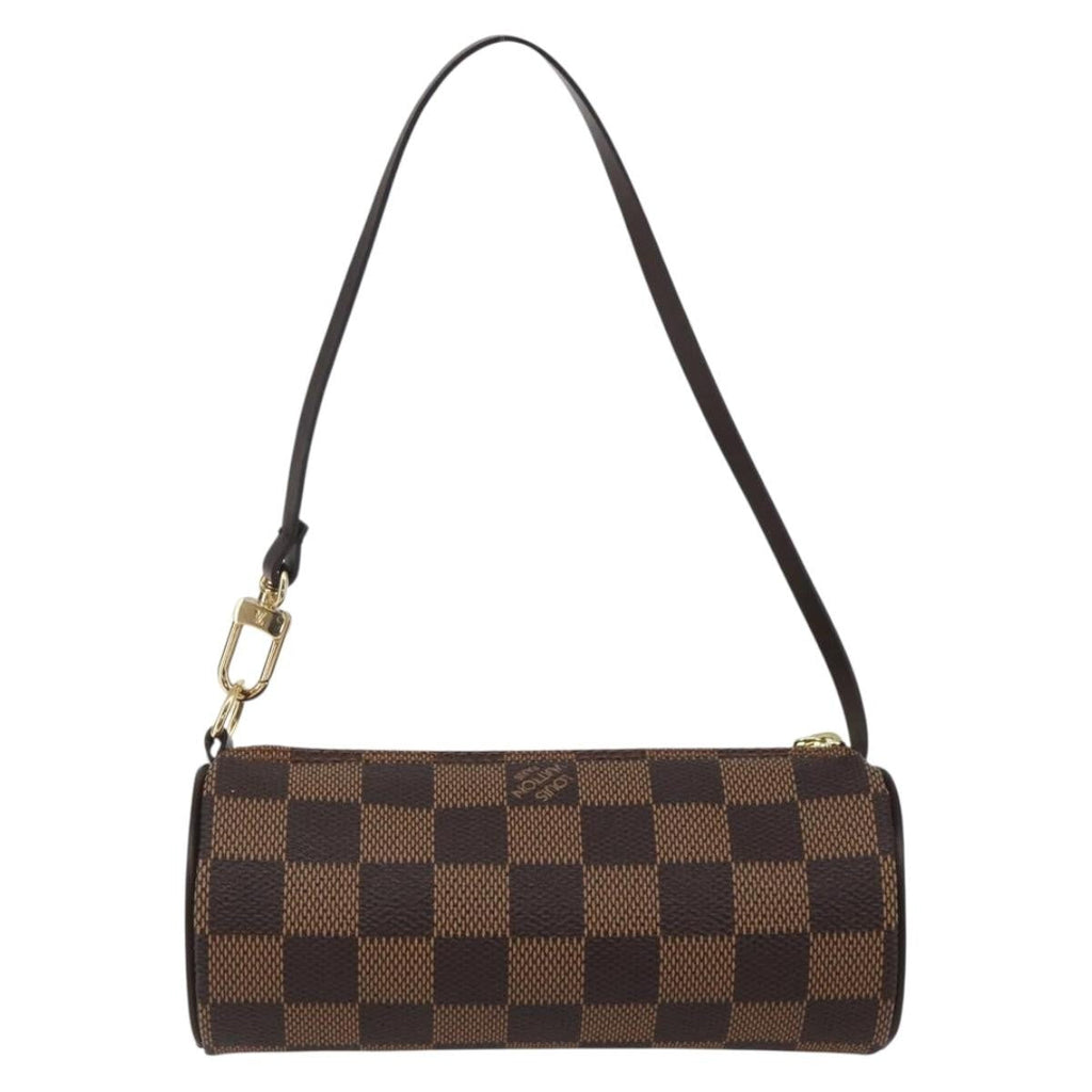 Louis Vuitton Papillon Pochette Damier Brown Canvas Clutche & Pouche Bag (Pre-Owned)