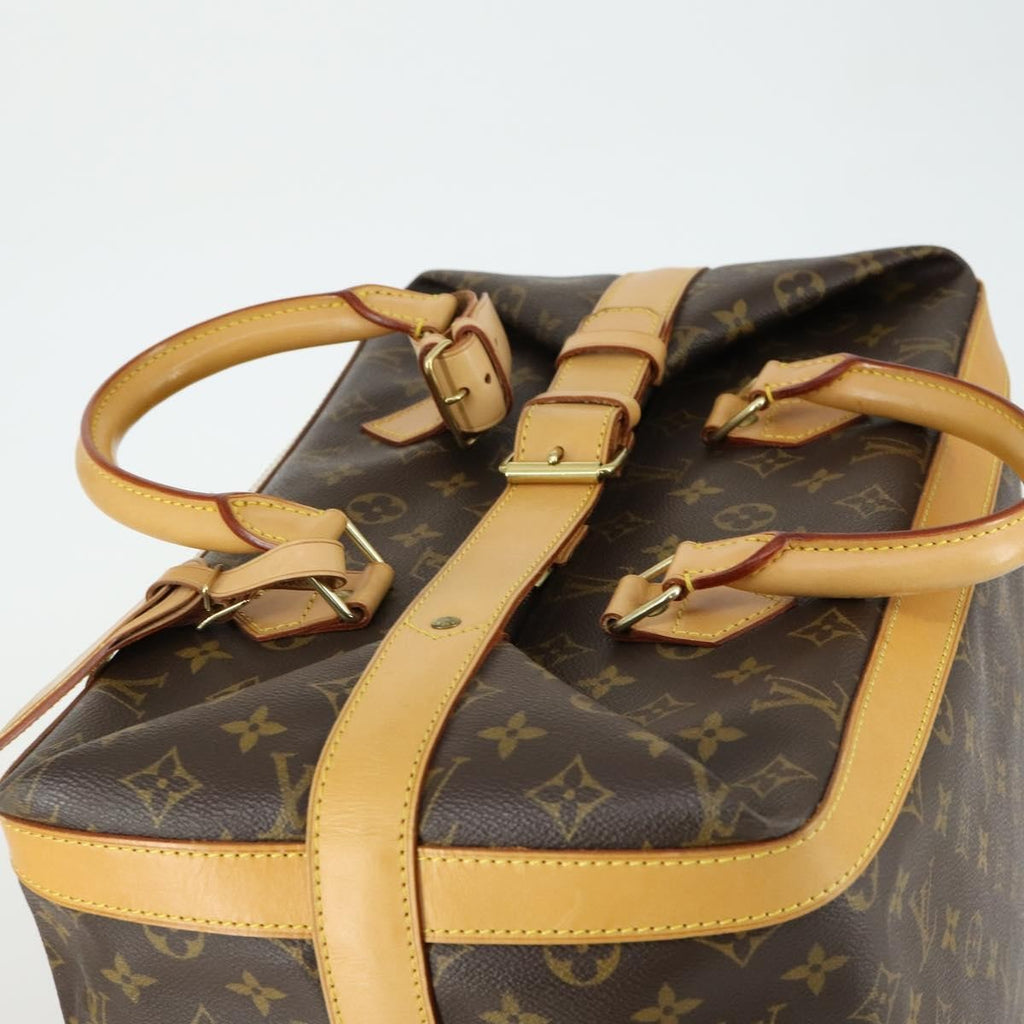 Louis Vuitton Cruiser Handbag Monogram Canvas Brown Canvas Travel Bag Bag (Pre-Owned)