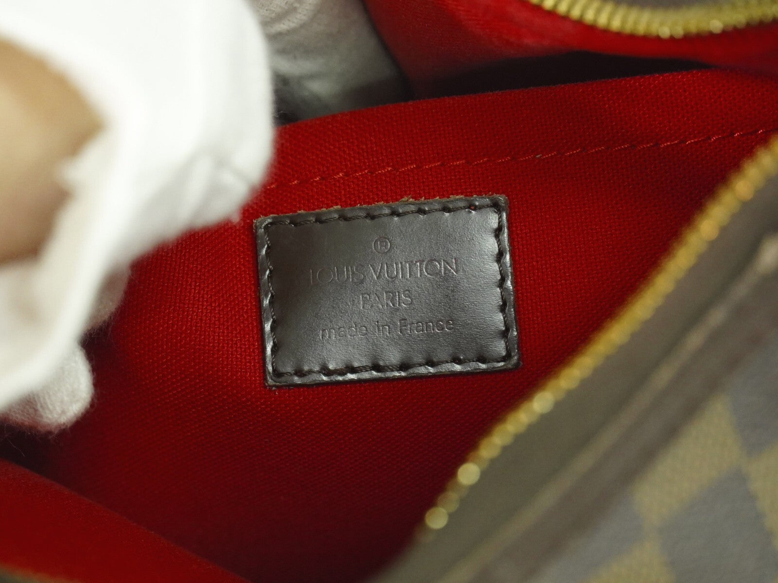 Louis Vuitton Thames Handbag Damier Brown Canvas Bag (Pre-Owned)
