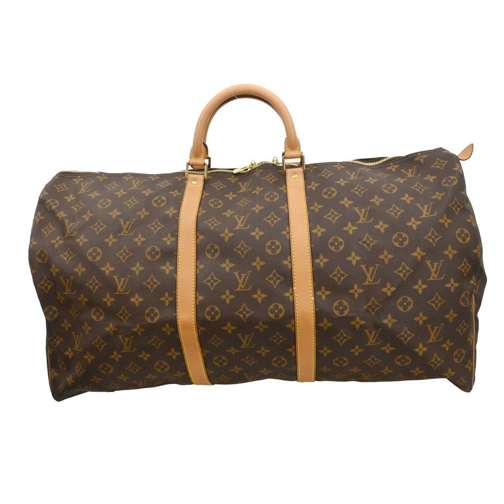 Louis Vuitton Keepall Bag Monogram Canvas Brown Canvas Travel Bag Bag (Pre-Owned)