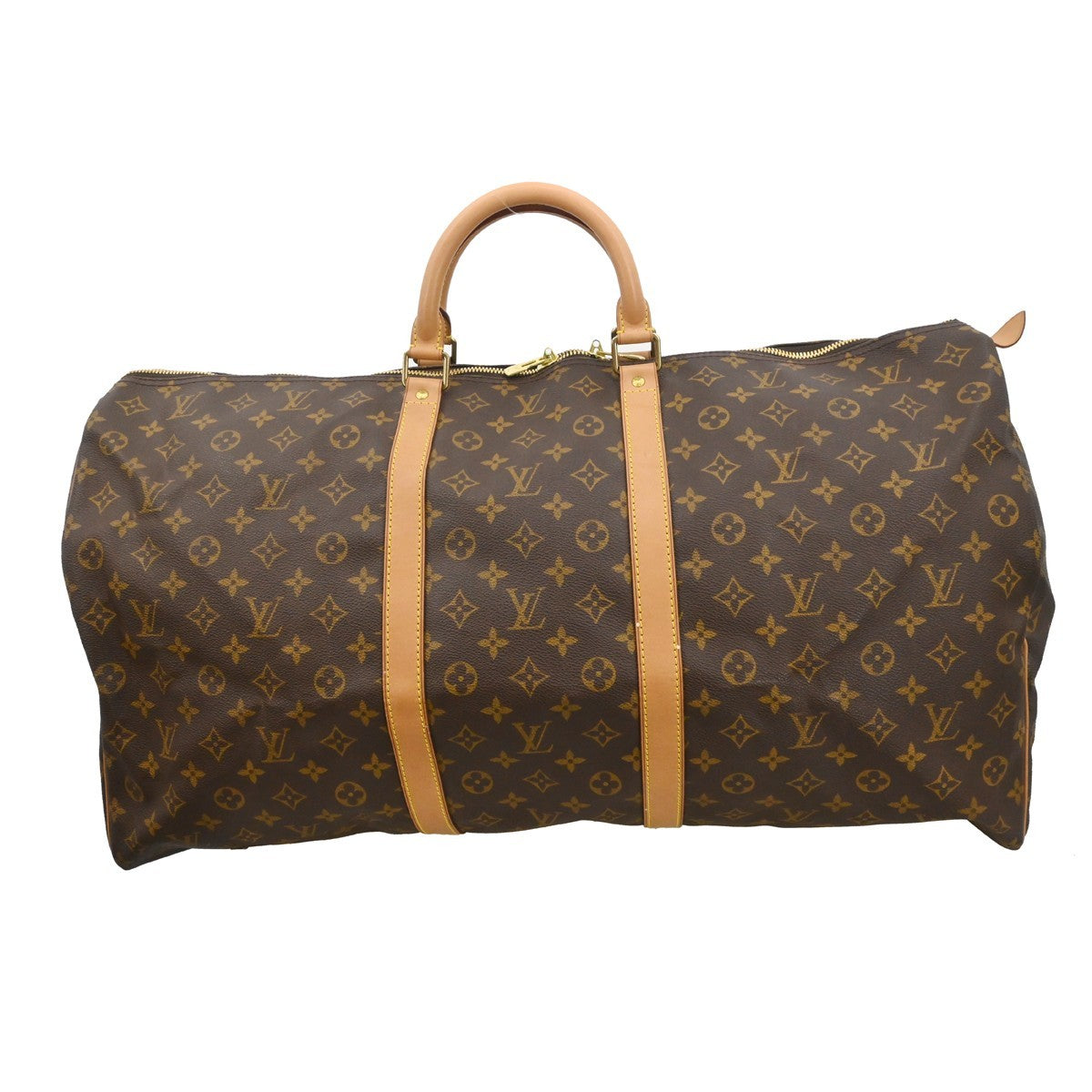 Louis Vuitton Keepall Bag Monogram Canvas Brown Canvas Travel Bag Bag (Pre-Owned)