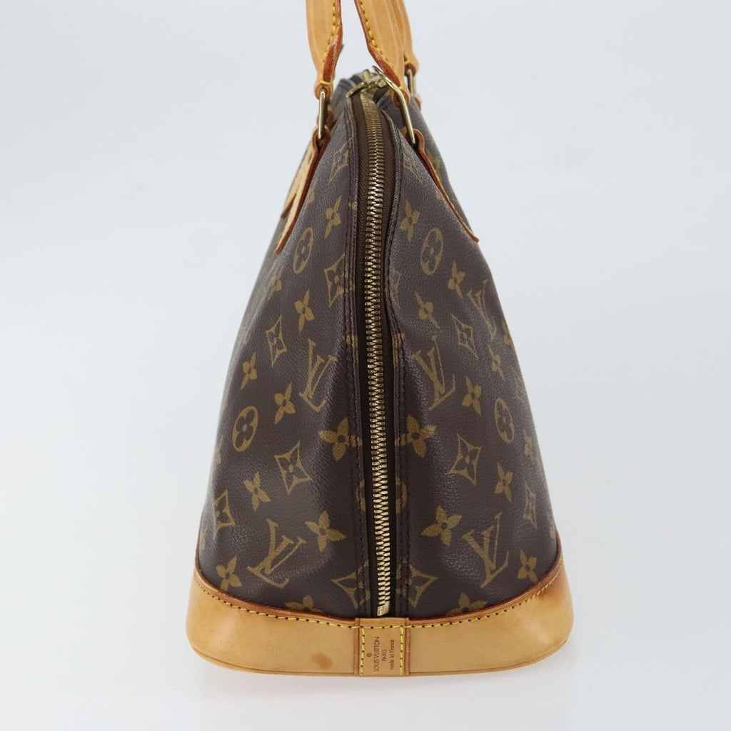Louis Vuitton Alma Handbag Monogram Canvas Brown Canvas Handbag (Pre-Owned)
