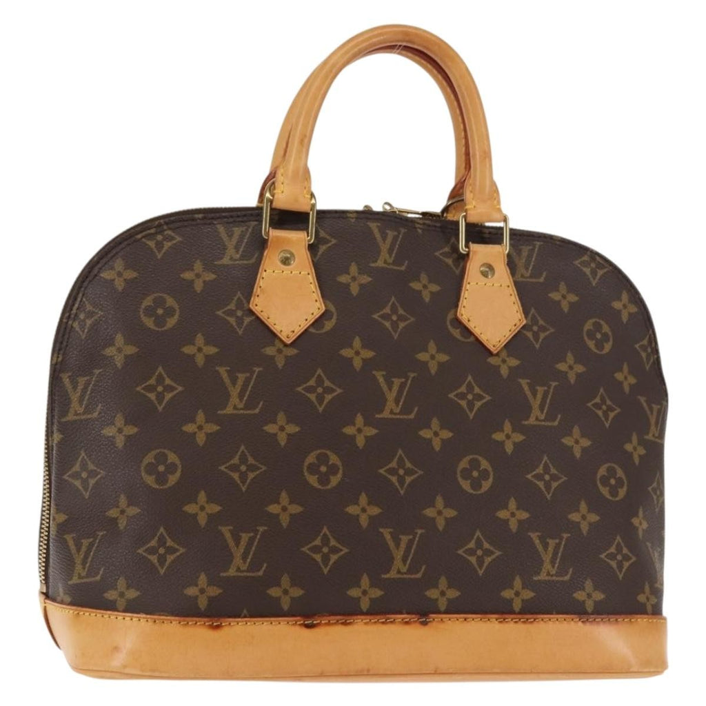 Louis Vuitton Alma Handbag Monogram Canvas Brown Canvas Handbag (Pre-Owned)