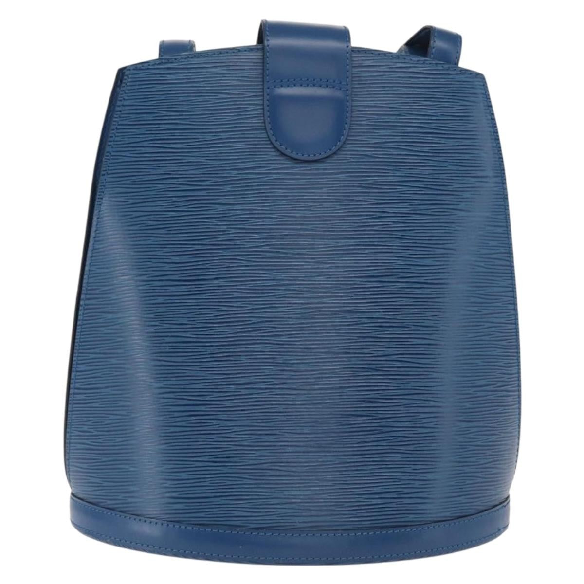 Louis Vuitton Cluny Shoulder Bag Epi Leather Blue Leather Shoulder Bag Bag (Pre-Owned)