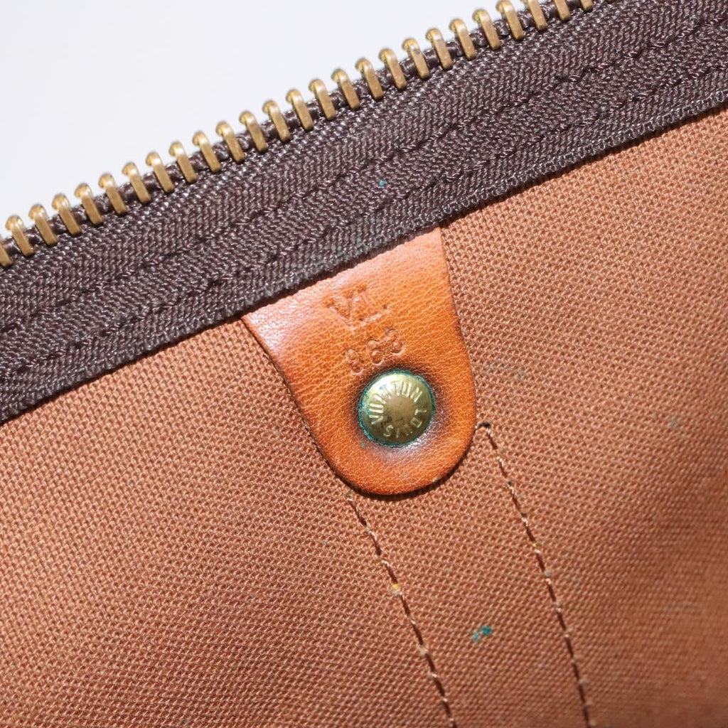 Louis Vuitton Keepall Bag Monogram Canvas Brown Canvas Travel Bag Bag (Pre-Owned)