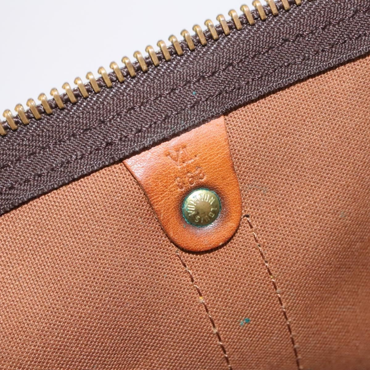 Louis Vuitton Keepall Bag Monogram Canvas Brown Canvas Travel Bag Bag (Pre-Owned)