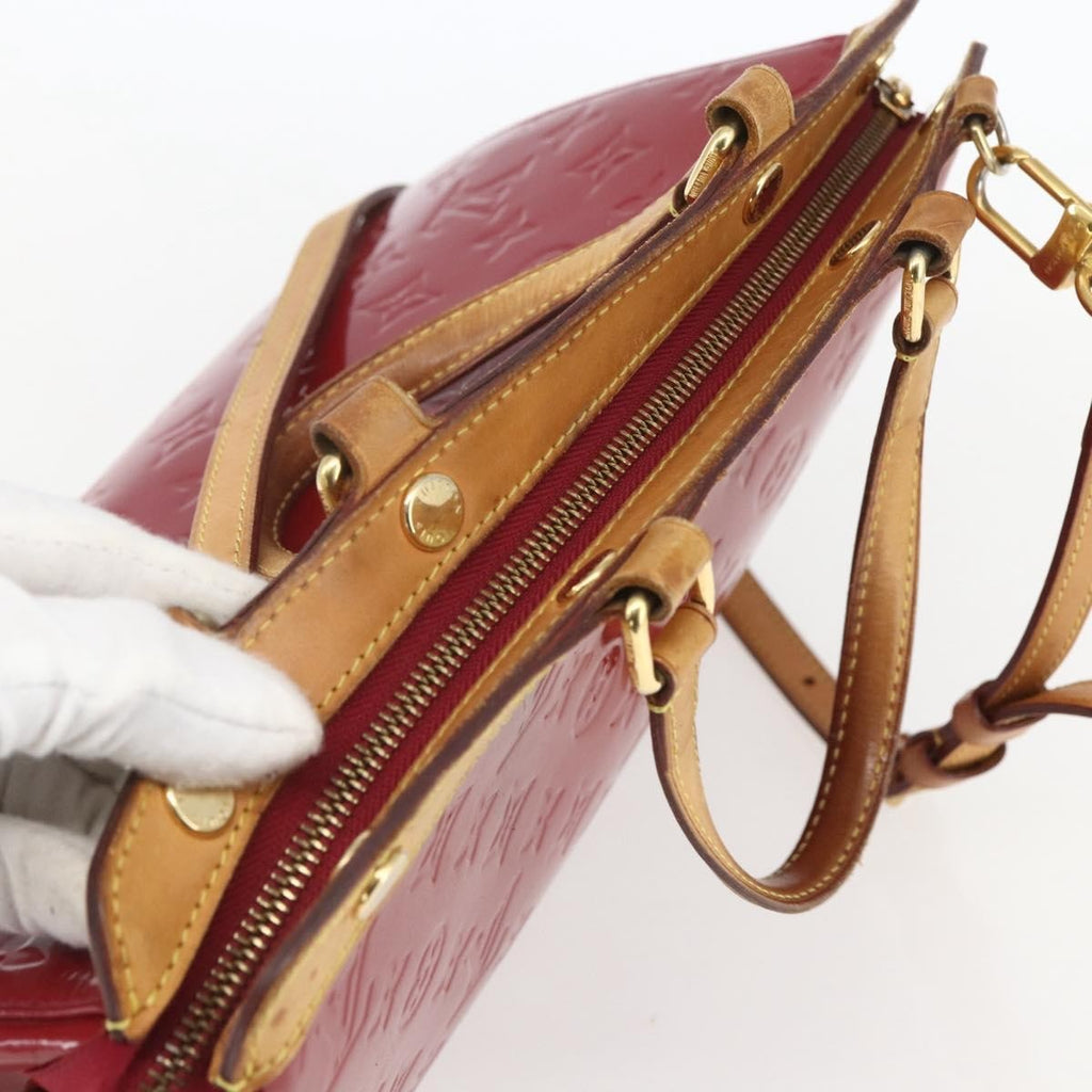 Louis Vuitton Brea Handbag Monogram Vernis Red Patent_Leather Handbag (Pre-Owned)