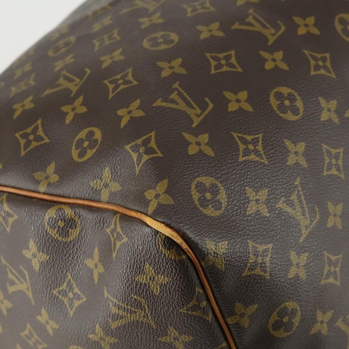Louis Vuitton Keepall Bag Monogram Canvas Brown Canvas Travel Bag Bag (Pre-Owned)
