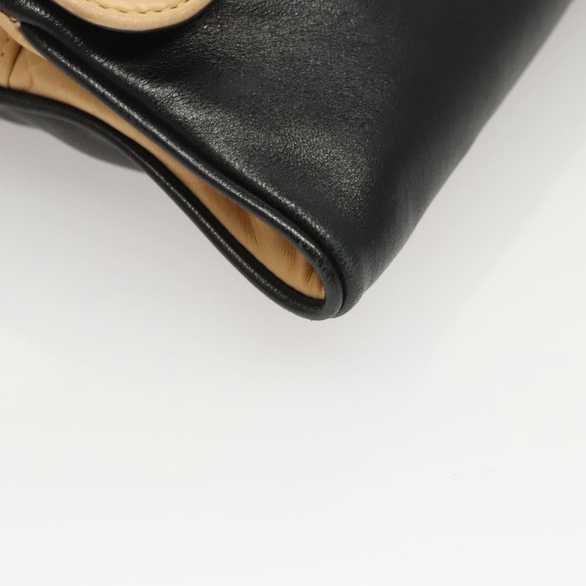 Chanel Chocolate Bar Cc Handbag Quilted Lambskin Beige Leather Handbag (Pre-Owned)