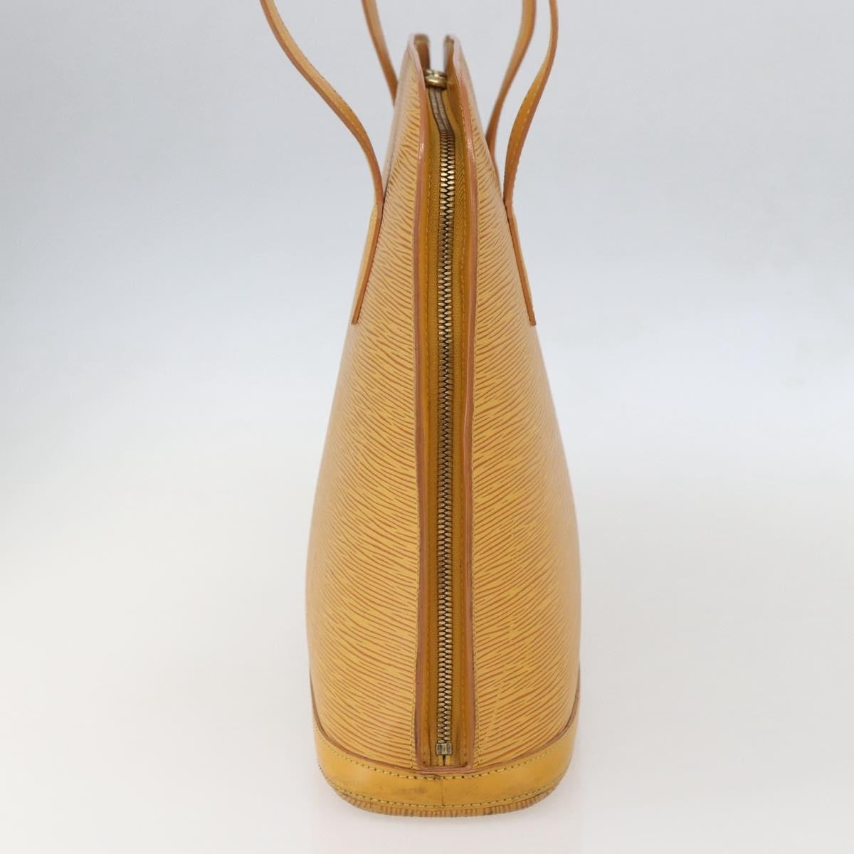 Louis Vuitton Lussac Handbag Epi Leather Yellow Leather Shoulder Bag Bag (Pre-Owned)