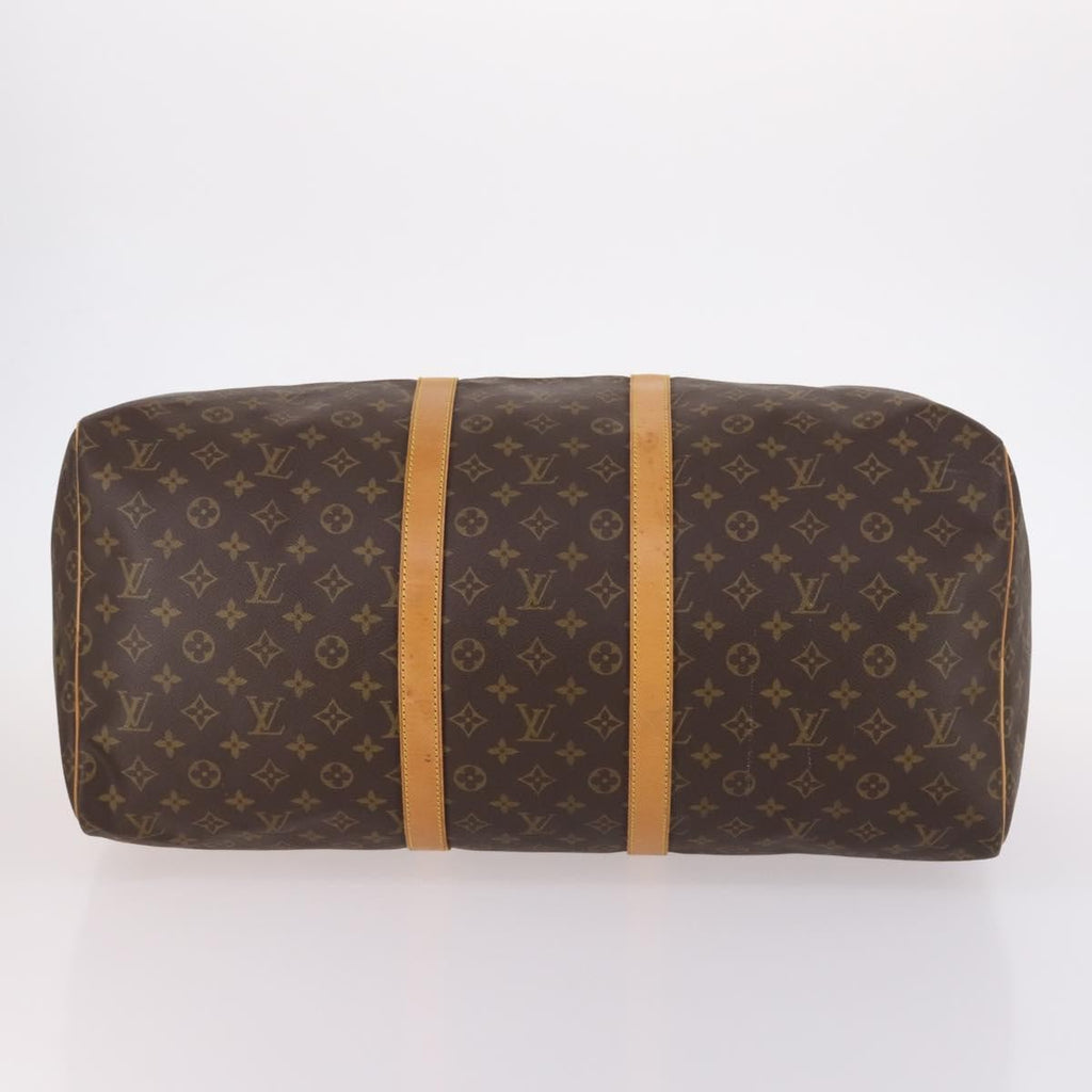 Louis Vuitton Keepall Bag Monogram Canvas Brown Canvas Travel Bag Bag (Pre-Owned)