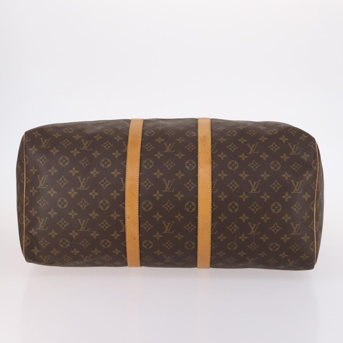 Louis Vuitton Keepall Bag Monogram Canvas Brown Canvas Travel Bag Bag (Pre-Owned)