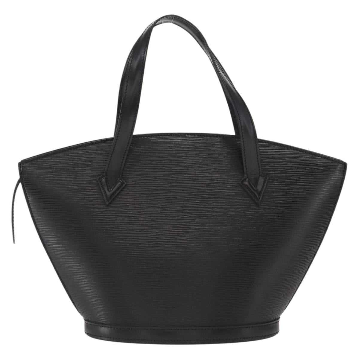 Louis Vuitton Saint Jacques Handbag Epi Leather Black Leather Handbag (Pre-Owned)
