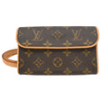 Louis Vuitton Florentine Waist Bag Monogram Canvas Brown Canvas Clutche & Pouche Bag (Pre-Owned)