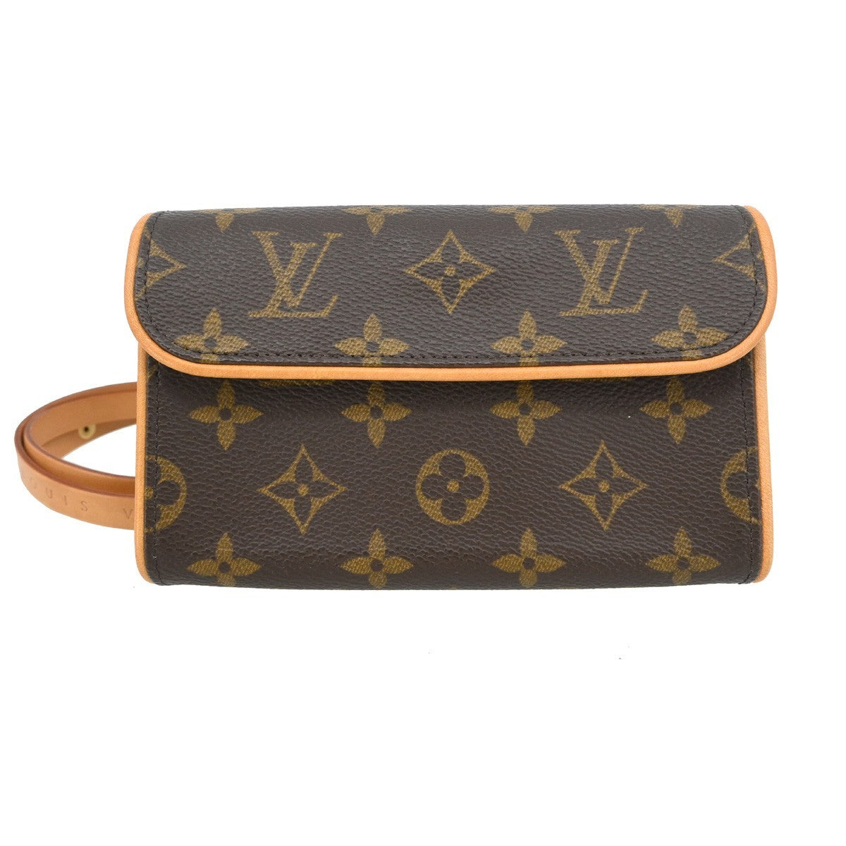 Louis Vuitton Florentine Waist Bag Monogram Canvas Brown Canvas Clutche & Pouche Bag (Pre-Owned)