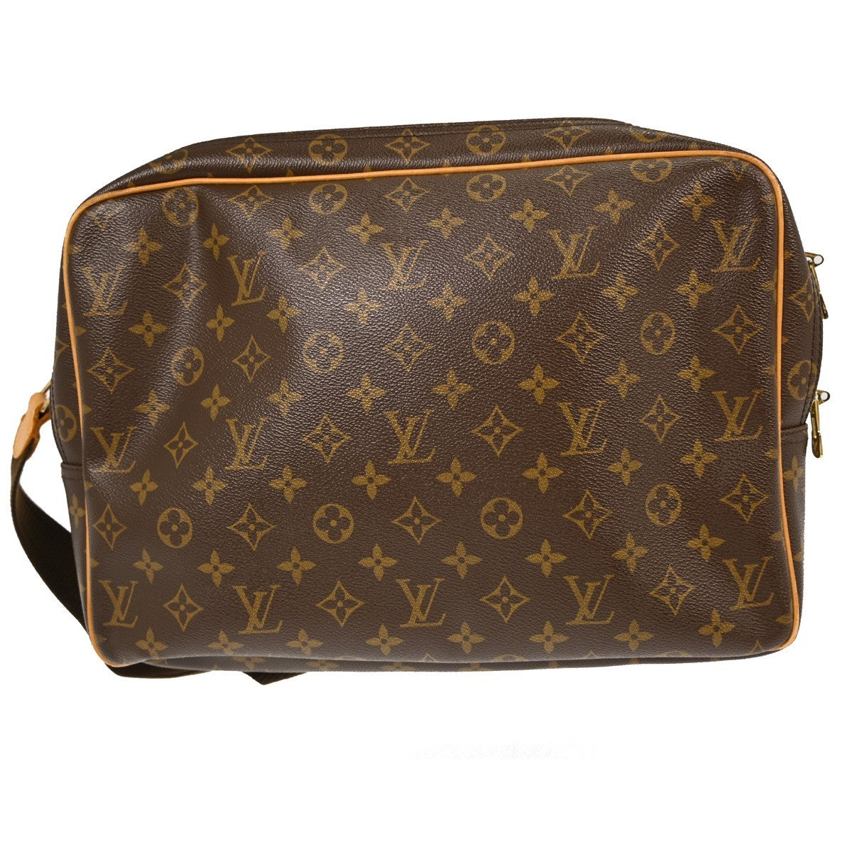 Louis Vuitton Reporter Bag Monogram Canvas Brown Canvas Shoulder Bag Bag (Pre-Owned)