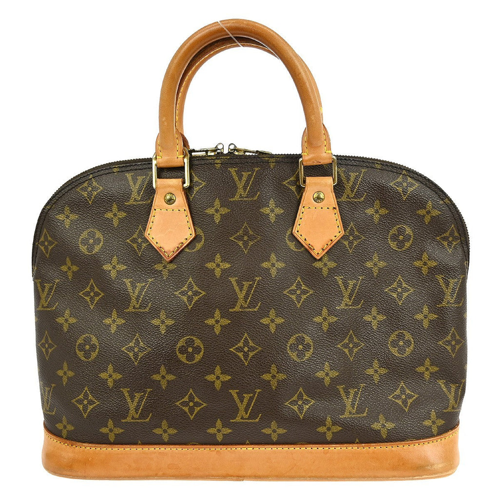 Louis Vuitton Alma Handbag Monogram Canvas Brown Canvas Handbag (Pre-Owned)