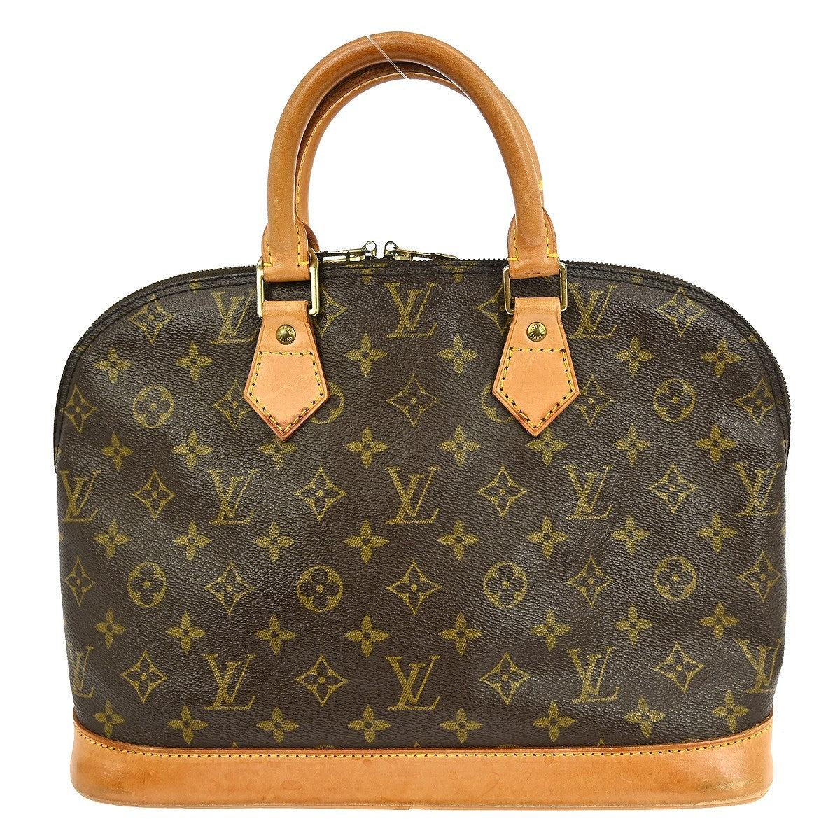 Louis Vuitton Alma Handbag Monogram Canvas Brown Canvas Handbag (Pre-Owned)