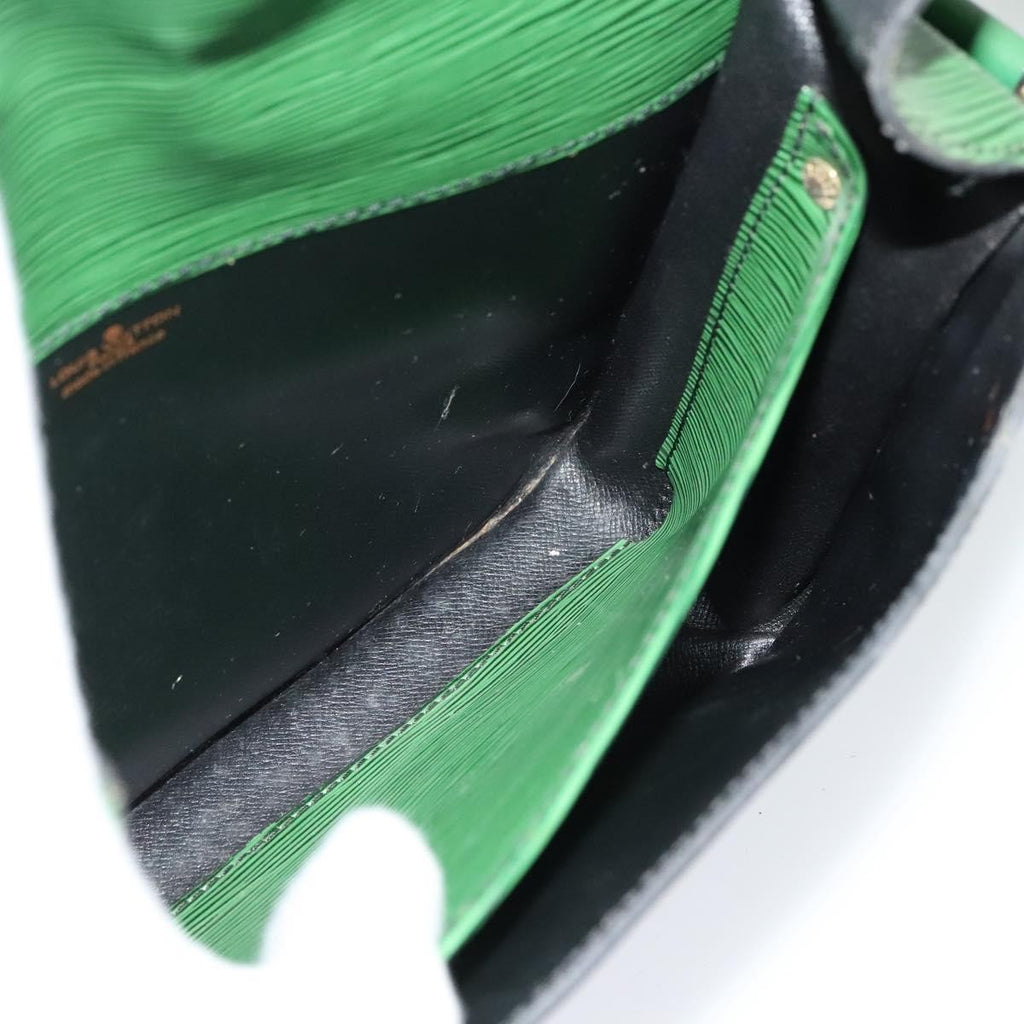 Louis Vuitton Cartouchiere Handbag Epi Leather Green Leather Shoulder Bag Bag (Pre-Owned)