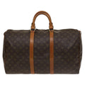 Louis Vuitton Keepall Bag Monogram Canvas Brown Canvas Travel Bag Bag (Pre-Owned)