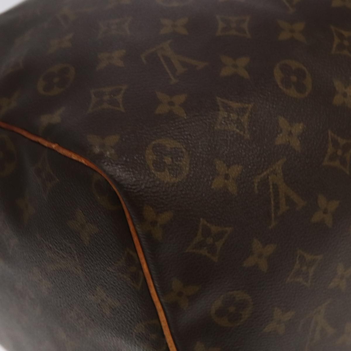 Louis Vuitton Keepall Bag Monogram Canvas Brown Canvas Travel Bag Bag (Pre-Owned)