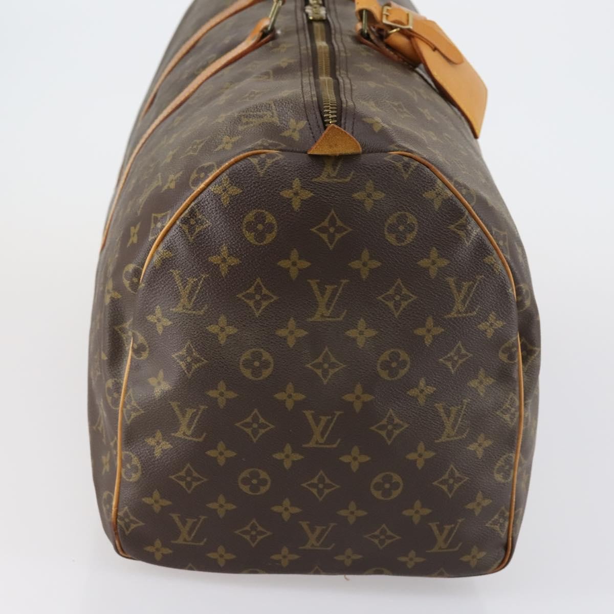 Louis Vuitton Keepall Bag Monogram Canvas Brown Canvas Travel Bag Bag (Pre-Owned)