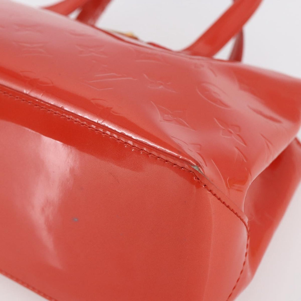 Louis Vuitton Wilshire Handbag Monogram Vernis Orange Patent_Leather Tote Bag Bag (Pre-Owned)