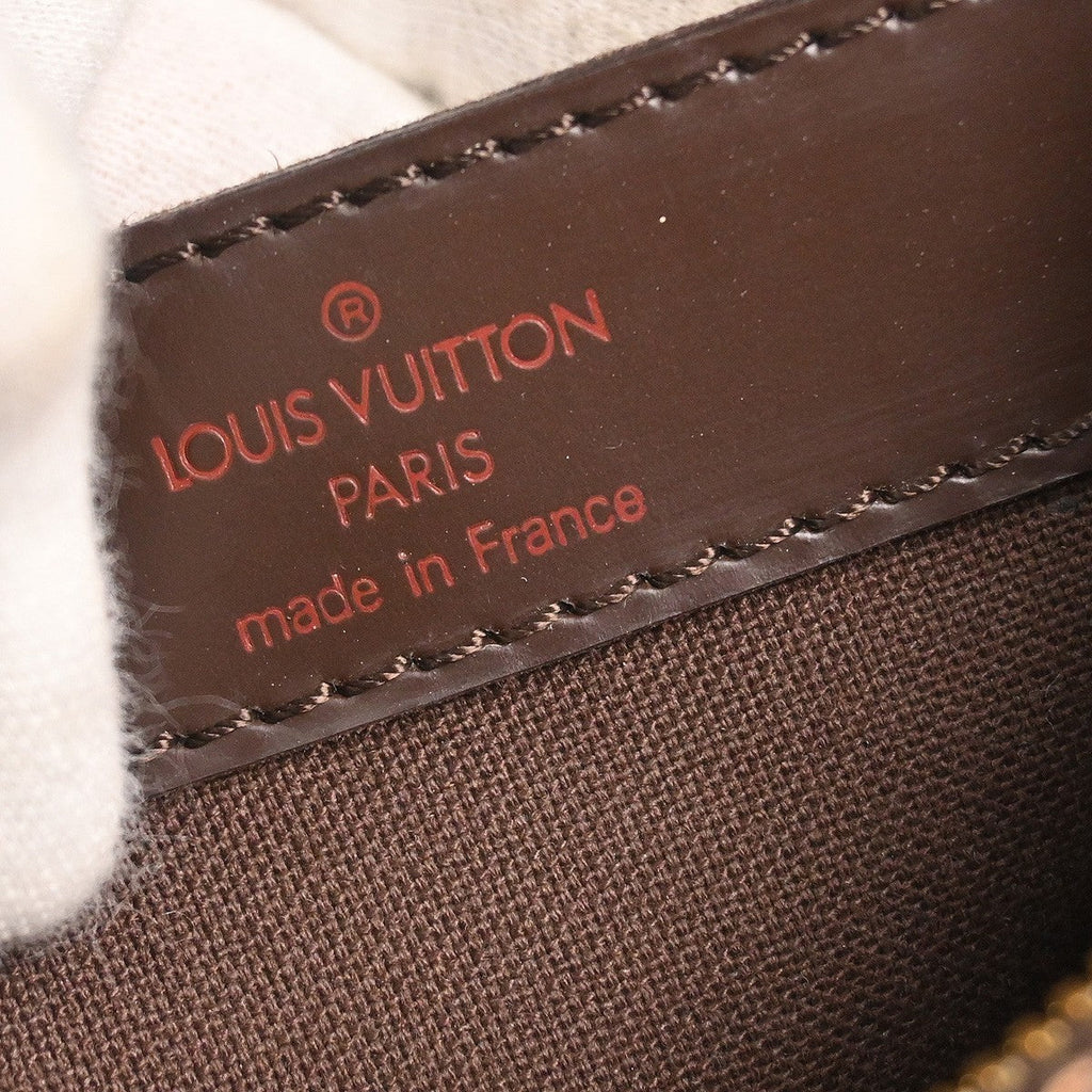Louis Vuitton Naviglio Handbag Damier Brown Canvas Shoulder Bag Bag (Pre-Owned)