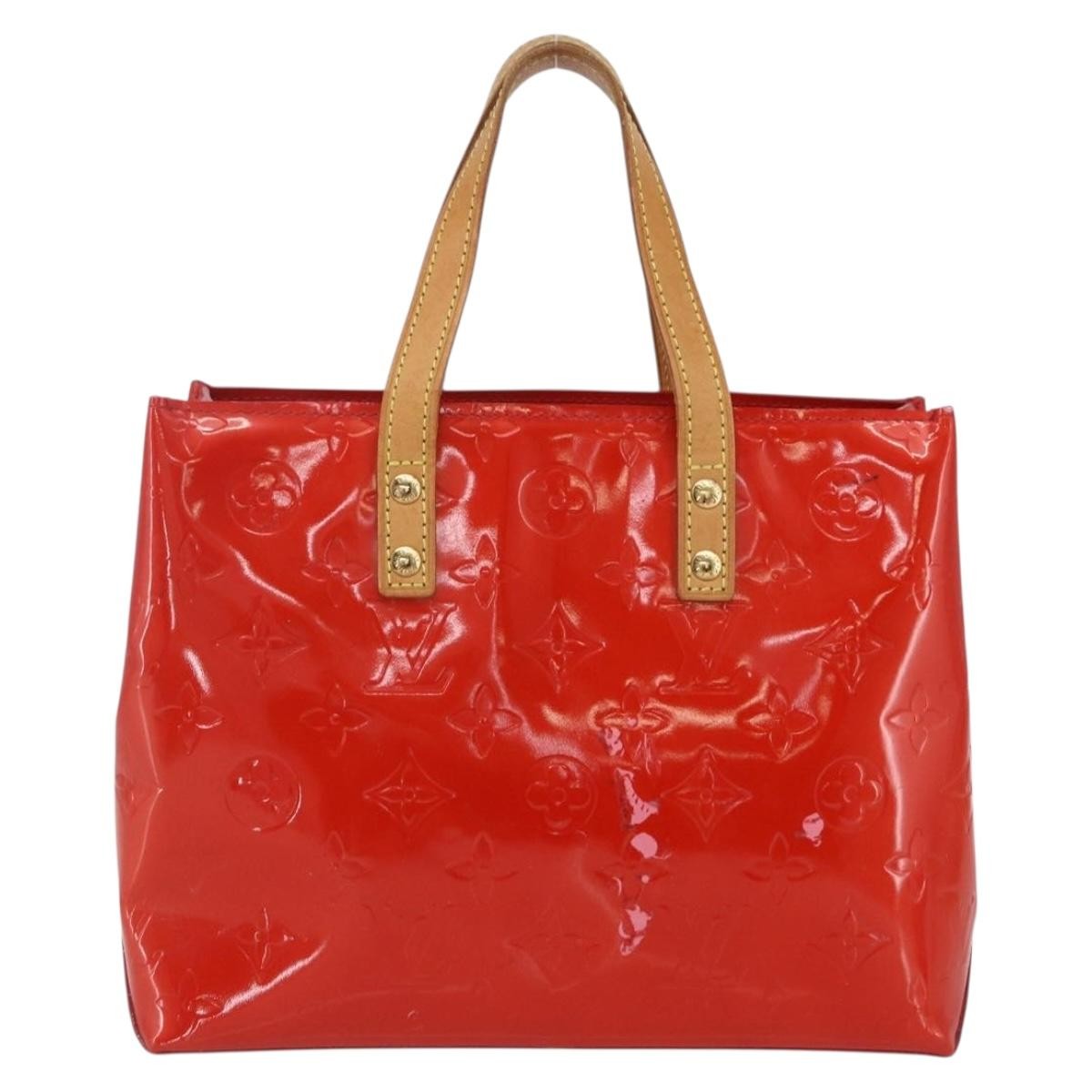 Louis Vuitton Reade Handbag Monogram Vernis Red Patent_Leather Handbag (Pre-Owned)