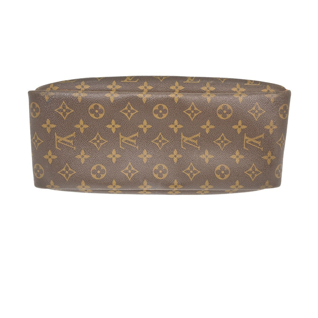 Louis Vuitton Deauville Handbag Monogram Canvas Brown Canvas Handbag (Pre-Owned)