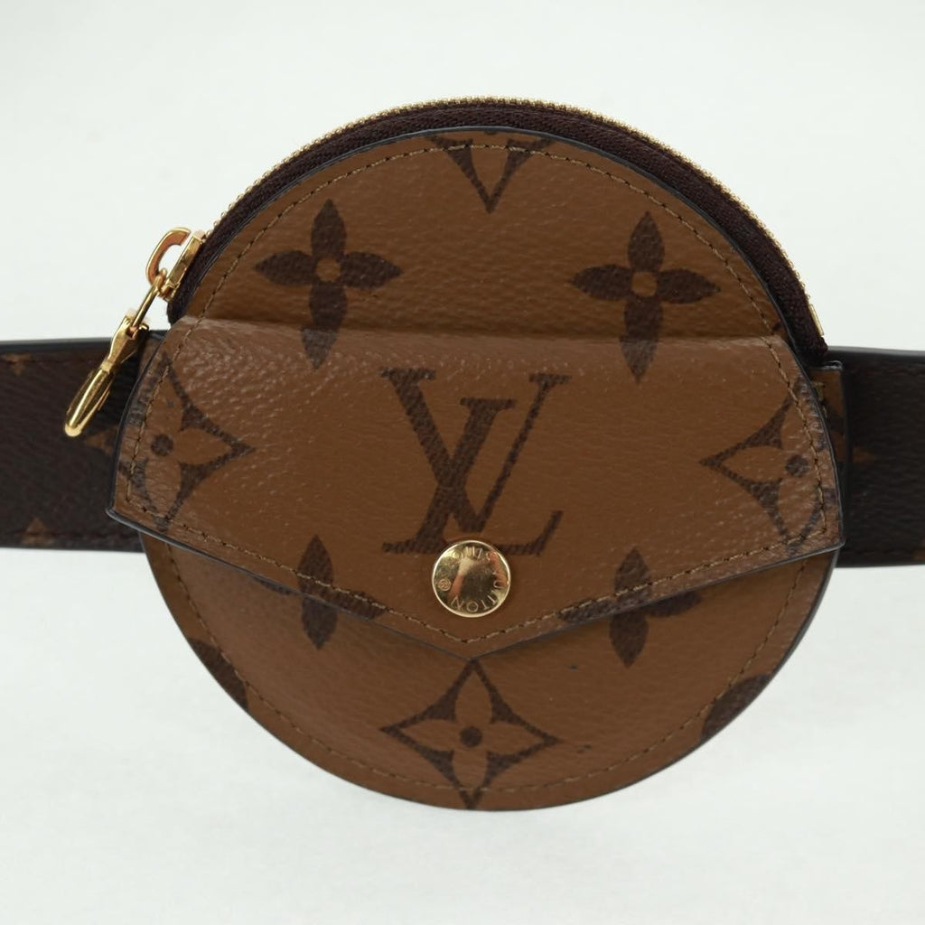 Louis Vuitton Daily Multi Pocket Belt Monogram Canvas Brown Canvas Wallets Accessory (Pre-Owned)