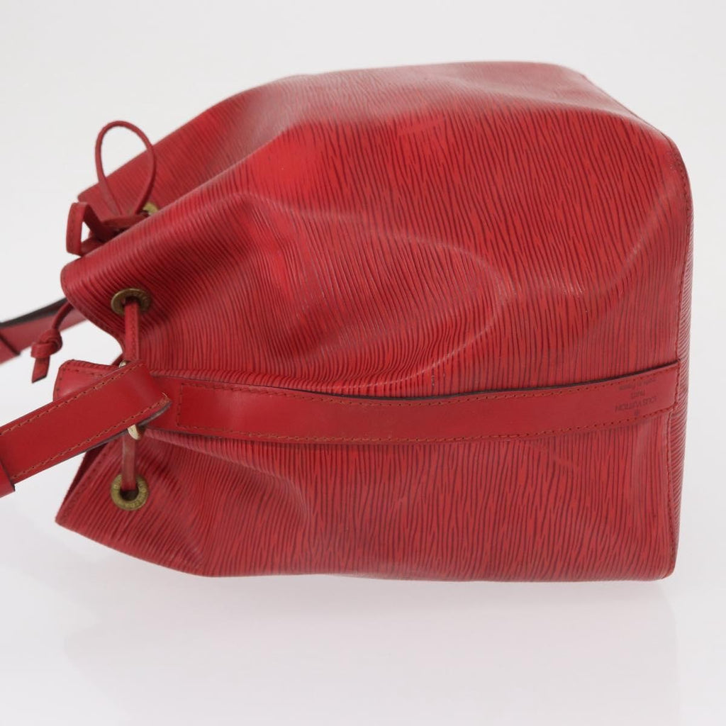 Louis Vuitton Petit Noe Handbag Epi Leather Red Leather Shoulder Bag Bag (Pre-Owned)