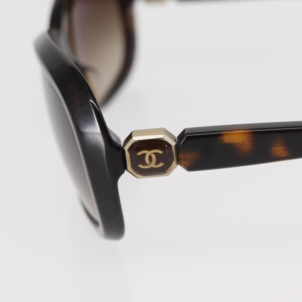 Chanel Logo Cc Sunglasses Plastic Brown Plastic Sunglasse Accessory (Pre-Owned)