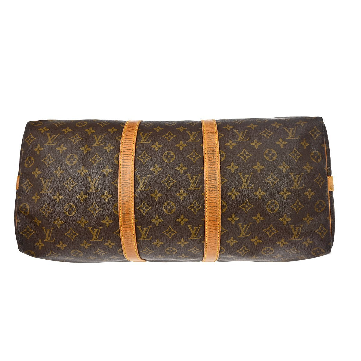 Louis Vuitton Keepall Bandouliere Bag Monogram Canvas Brown Canvas Travel Bag Bag (Pre-Owned)