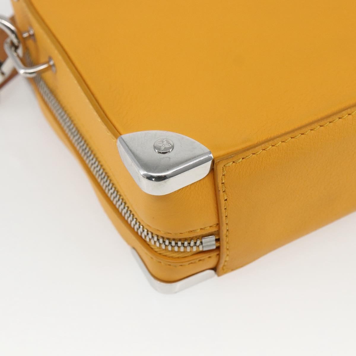 Louis Vuitton Handle Soft Trunk Bag Monogram Taurillon Leather Yellow Leather Clutche & Pouche Bag (Pre-Owned)