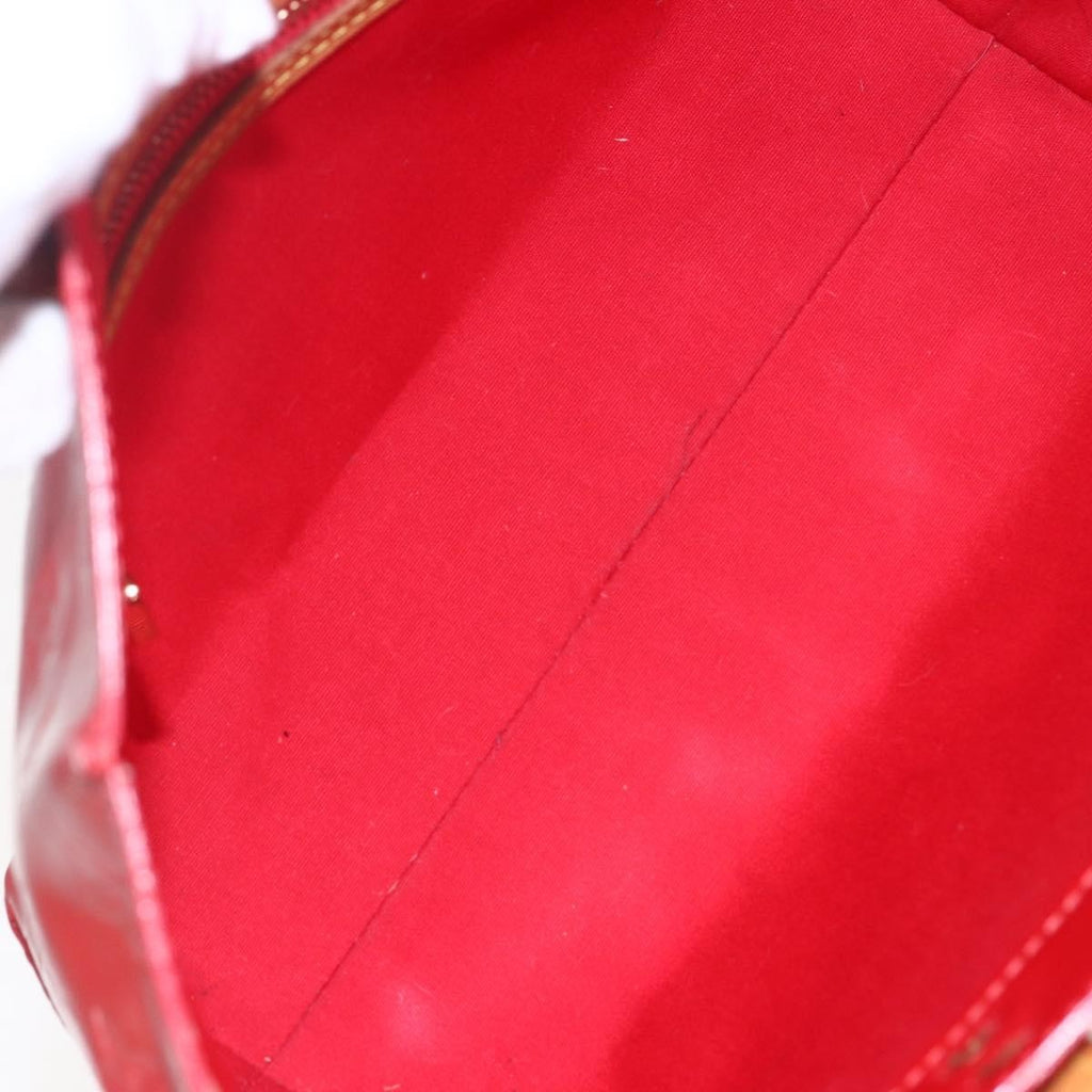 Louis Vuitton Reade Handbag Monogram Vernis Red Patent_Leather Handbag (Pre-Owned)
