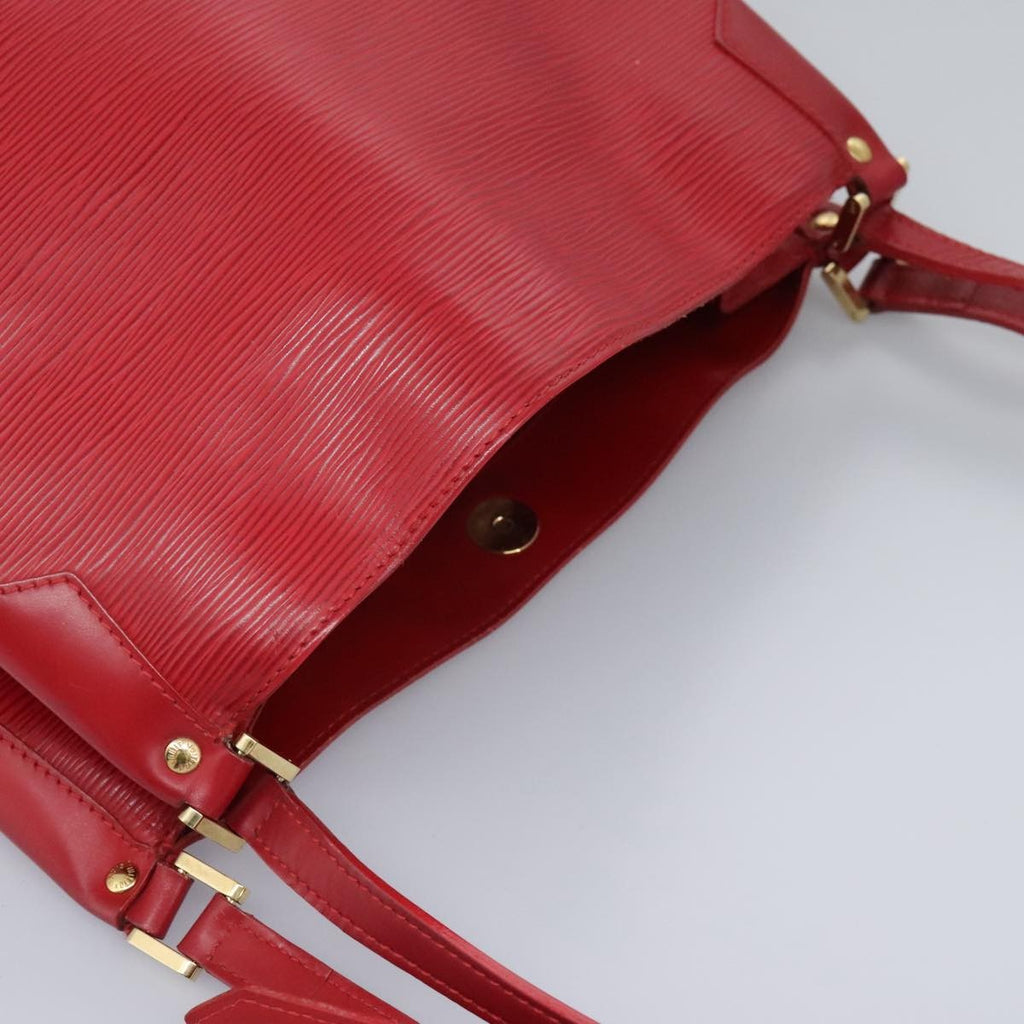 Louis Vuitton Mandara Handbag Epi Leather Red Leather Shoulder Bag Bag (Pre-Owned)