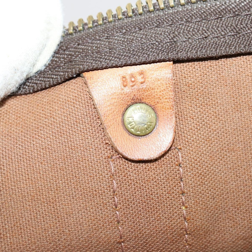 Louis Vuitton Keepall Bag Monogram Canvas Brown Canvas Travel Bag Bag (Pre-Owned)